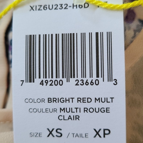 BCBGeneration Bright Red Multi Floral Dress - Picture 7 of 7